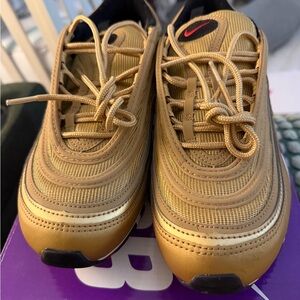 Nike Black and Gold Sneakers